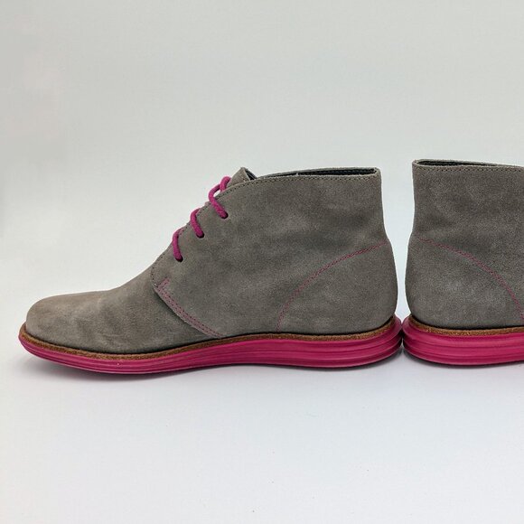 Cole Haan Lunargrand Suede Chukka Boots W6.5 - Picture 5 of 9